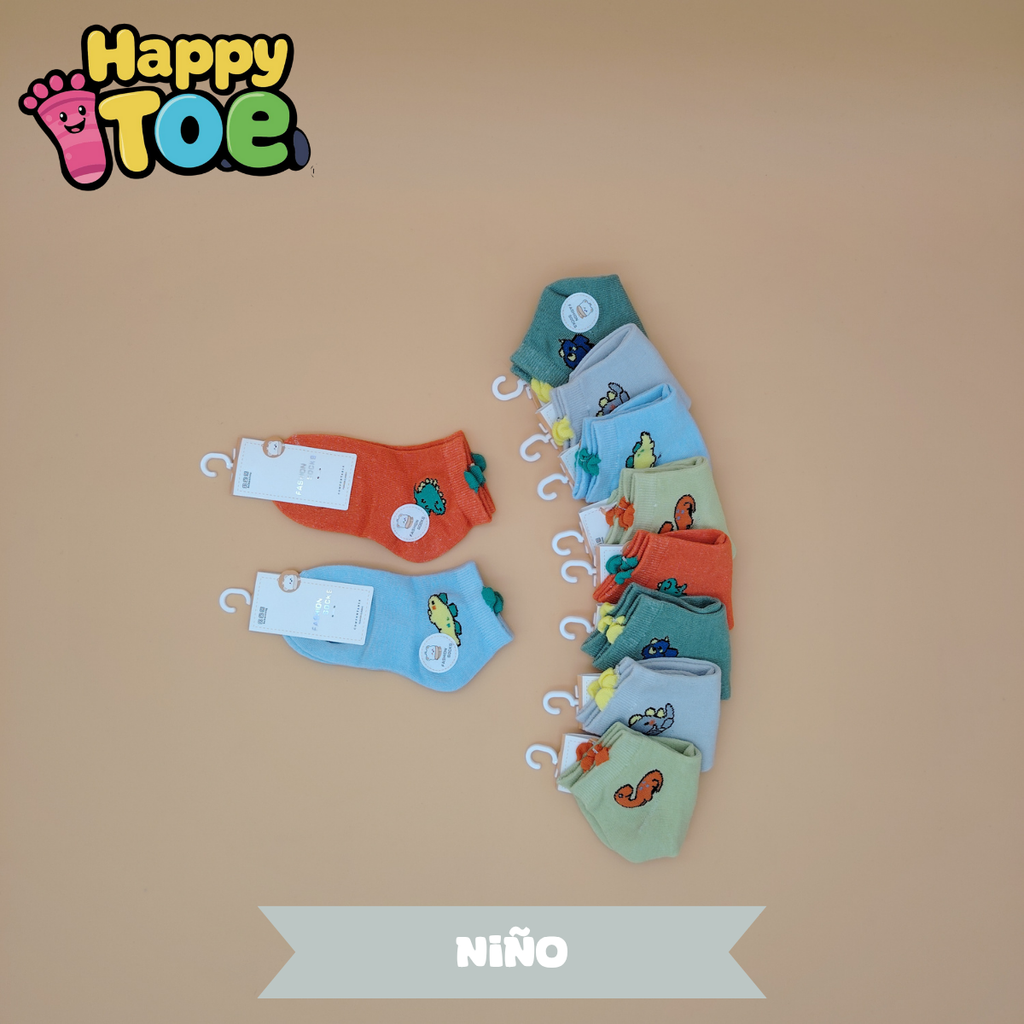 PAQUETE EMPRENDEDOR DE 10 PARES DE CALCETINES PARA NIÑOS, DIFERENTES TALLAS POR SOLO $90