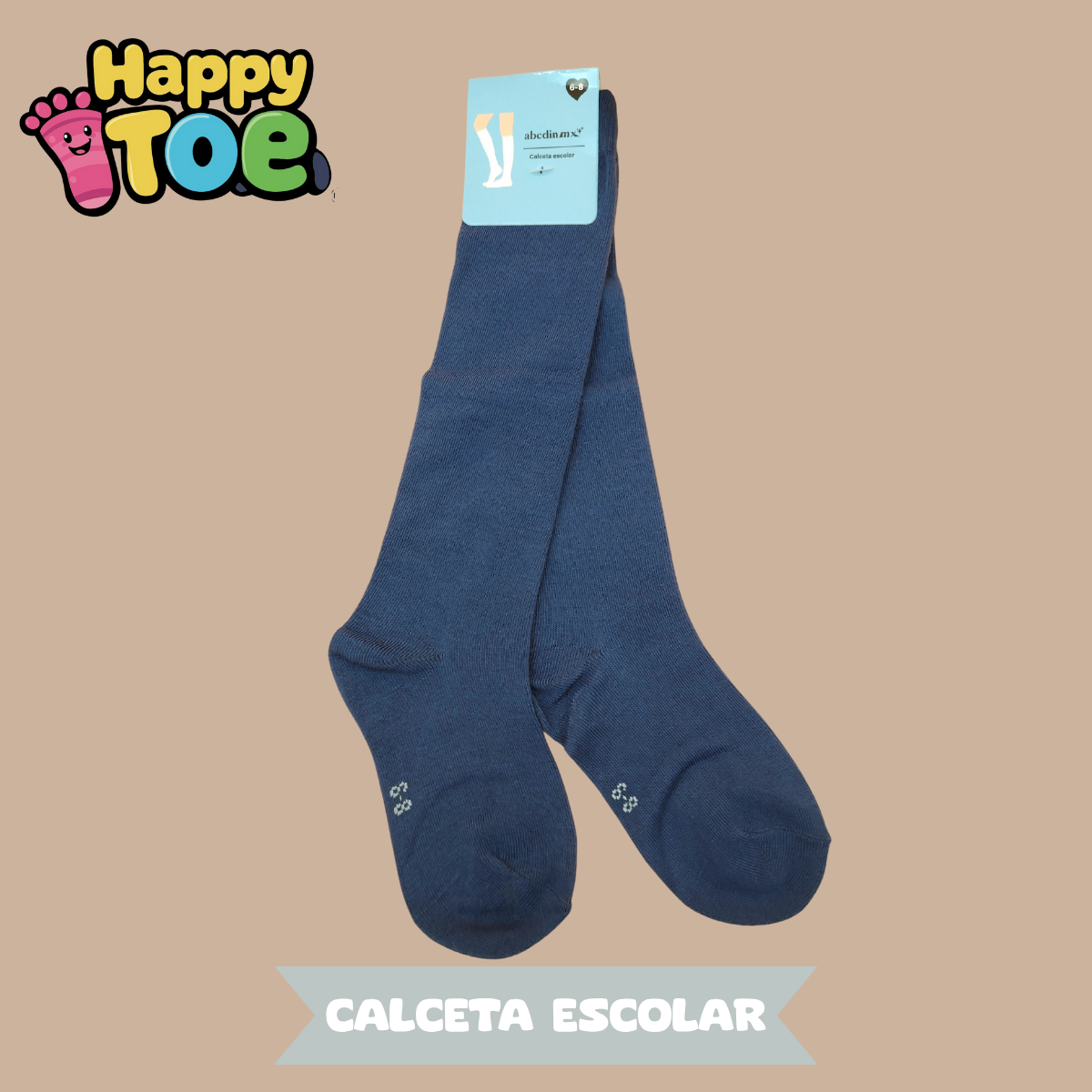 PAQUETE EMPRENDEDOR ESCOLAR AZUL Y BLANCO PARA TODAS LAS EDADES, 48 PARES DE CALCETINES POR SOLO $674